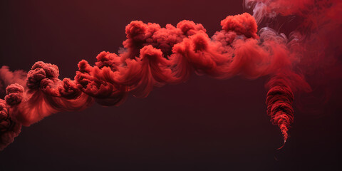 Fx Red Smoke Abstract In The Dark For Background