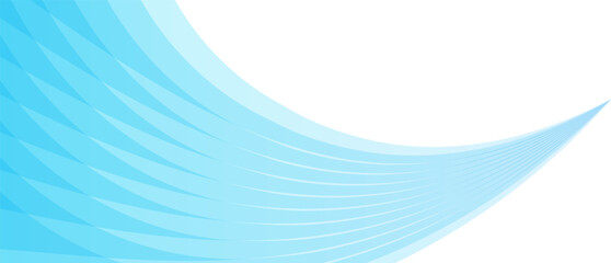 波のような青いウェーブラインのベクター背景画像