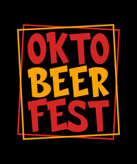 Naklejka premium Okto Beer Fest Oktoberfest T-shirt Design
