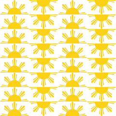 Obraz premium golden sun pattern. vector illustration