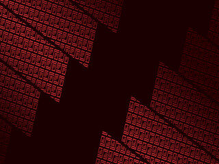 High contrast red and black glossy stripes background. Abstract technology graphic banner design. Vector corporate background.