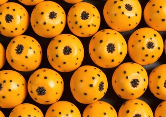 Professional photography of Pattern of Papayas fruits. Generative AI