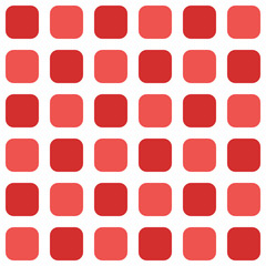 Red rounded square pattern. Rounded square vector pattern. Seamless geometric pattern for clothing, wrapping paper, backdrop, background, gift card.