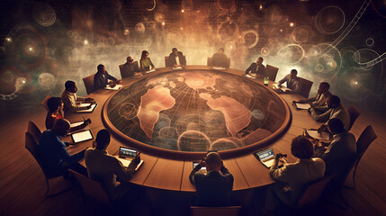 people working together in a group