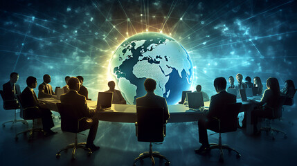 business people around the world