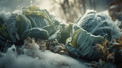 Frozen cabbage.