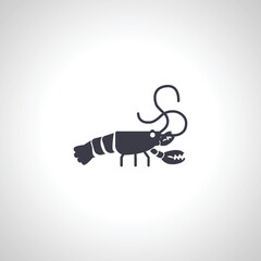 Crayfish crawfish lobster icon. Crayfish icon