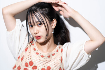 Fototapeta premium 爽やかな若い女性