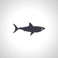 Shark fish icon. Shark isolated icon