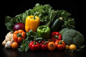 Obraz na płótnie Canvas Various kinds of fresh vegetables