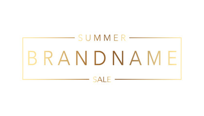Summer Sale Brandname Logo
