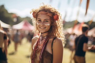 A girl at the festival.