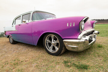 Side view of a classic american car from the fifties. - 630226637