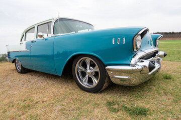 Side view of a classic american car from the fifties. - 630226664