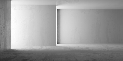 Abstract interior design concrete room. Architectural background