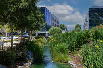 USA California Los Angeles Playa Vista May 8 2023 central park