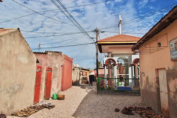 The church in the village on Fadiouth island, Senegal