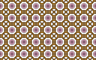 Seamless Decorative Print Geometry Drawing Colorful Vintage Fabric Geometric Backdrop Template Fashion Artistic Art Wallpaper Graphic Modern Background Design Texture Pattern.