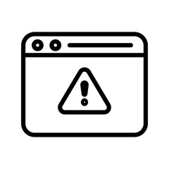 Warning icon. sign for mobile concept and web design color editable