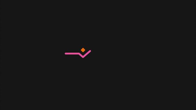 simple loading zig-zag lines with four colors, suitable for your video or developing application waiting animation