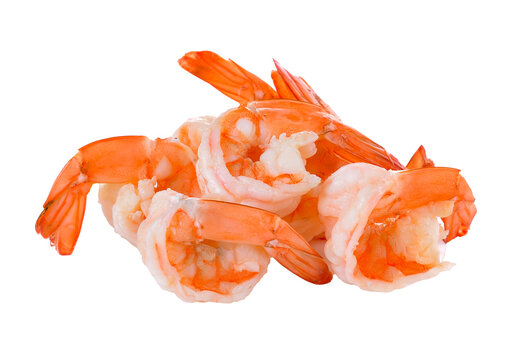 boiled shrimp on  transparent png