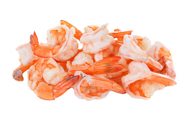 boiled shrimp on  transparent png