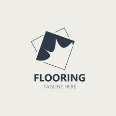 Flooring Logo design, custom Layer company Vector elegant parquet Illustration