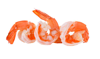 boiled shrimp on transparent png
