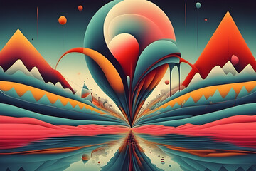 Abstract and Surreal Art.
Generative AI