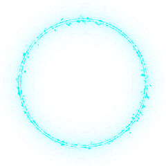 neon circle gradient light effect