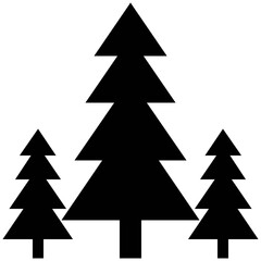 Obraz premium Forest Vector Solid Icons