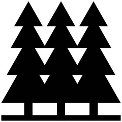 Forest Vector Solid Icons 

