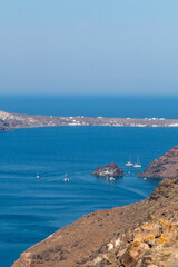 Santorini caldera view