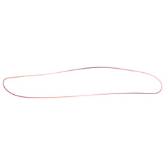 Rose gold Abstract Organic Shape  Outline Border