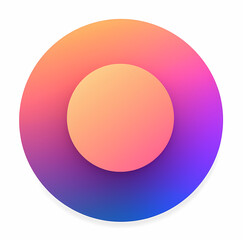 gradient shaded embedded circles; generative AI illustration