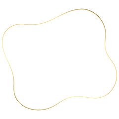 Gold Abstract Organic Outline Border