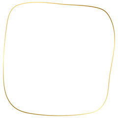 Gold Abstract Organic Outline Border