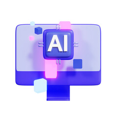 Artificial Intelligence 3D Icon