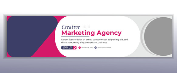 Fototapeta premium linkedin cover photo banner background template Design