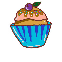 cupcake with cherry