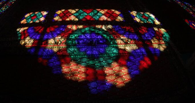 Prayer Hall Of Nasir Ol Molk Pink Mosque Shiraz Iran