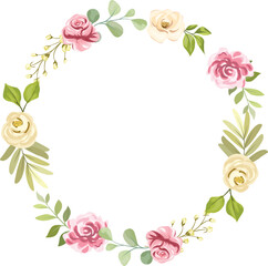 rose flower frame, wedding flower frame with beautiful roses