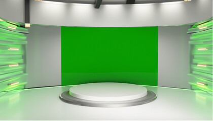 Virtual TV Studio, News Set background, virtual green Screen, virtual TV, television shows, wallpaper. Png copy wallpaper. Png, Ai Generate 