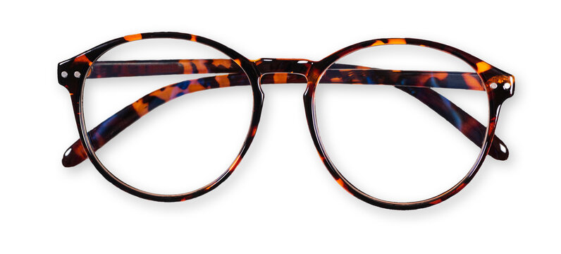 eyeglasses isolated over transparent background