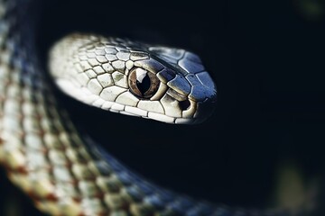 Fototapeta premium caspian whipsnake Dolichophis caspius
