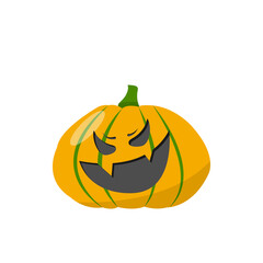 Devilish, Ghost face on pumpkin set for Halloween