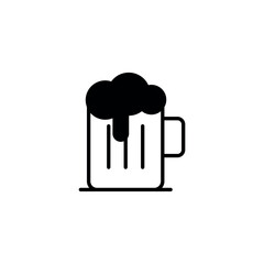 Alcohol icon design with white background stock illustration