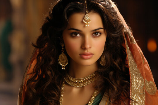 Portrait of Indian woman , Bollywood actress