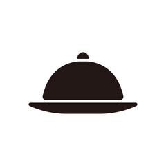 Cloche icon.Flat silhouette version.