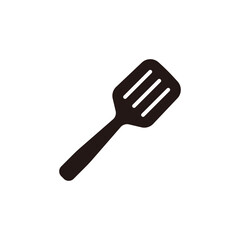Spatula icon.Flat silhouette version.